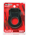 Hunky Junk Hunky Junk Revring Cock Ring w/Vibe - Tar w/Red Vibe - Image 5
