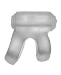 Hunky Junk Hunky Junk Revhammer Shaft Vibe Ring - Clear Ice w/Blue Vibe