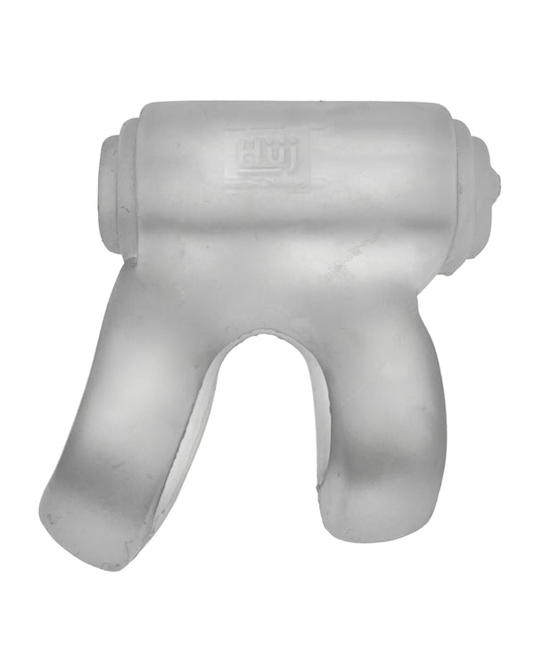 Hunky Junk Hunky Junk Revhammer Shaft Vibe Ring - Clear Ice w/Blue Vibe