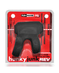 Hunky Junk Hunky Junk Revhammer Shaft Vibe Ring - Tar Ice w/Red Vibe - Image 5