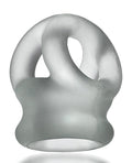 Oxballs Oxballs Tri Squeeze Cocksling & Ballstretcher - Clear Ice