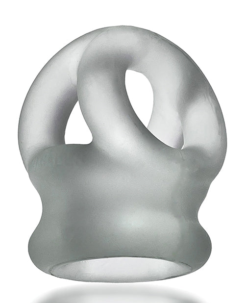 Oxballs Oxballs Tri Squeeze Cocksling & Ballstretcher - Clear Ice