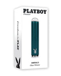 Playboy Playboy Pleasure Emerald Bullet Vibrator - Deep Teal