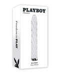 Playboy Playboy Pleasure In the Twist Glass Vibrator - White