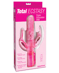 Pipedream Products Total Ecstasy Triple Stimulator Vibe - Pink