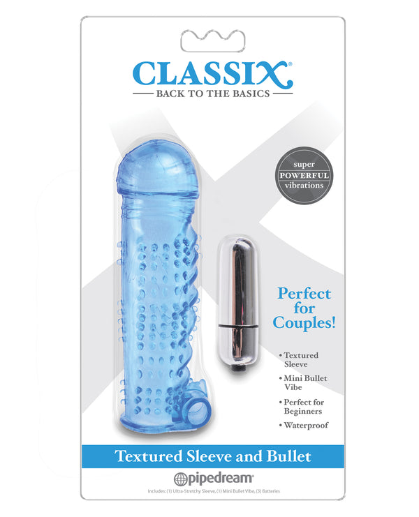 Classix Classix Textured Sleeve & Bullet - Blue