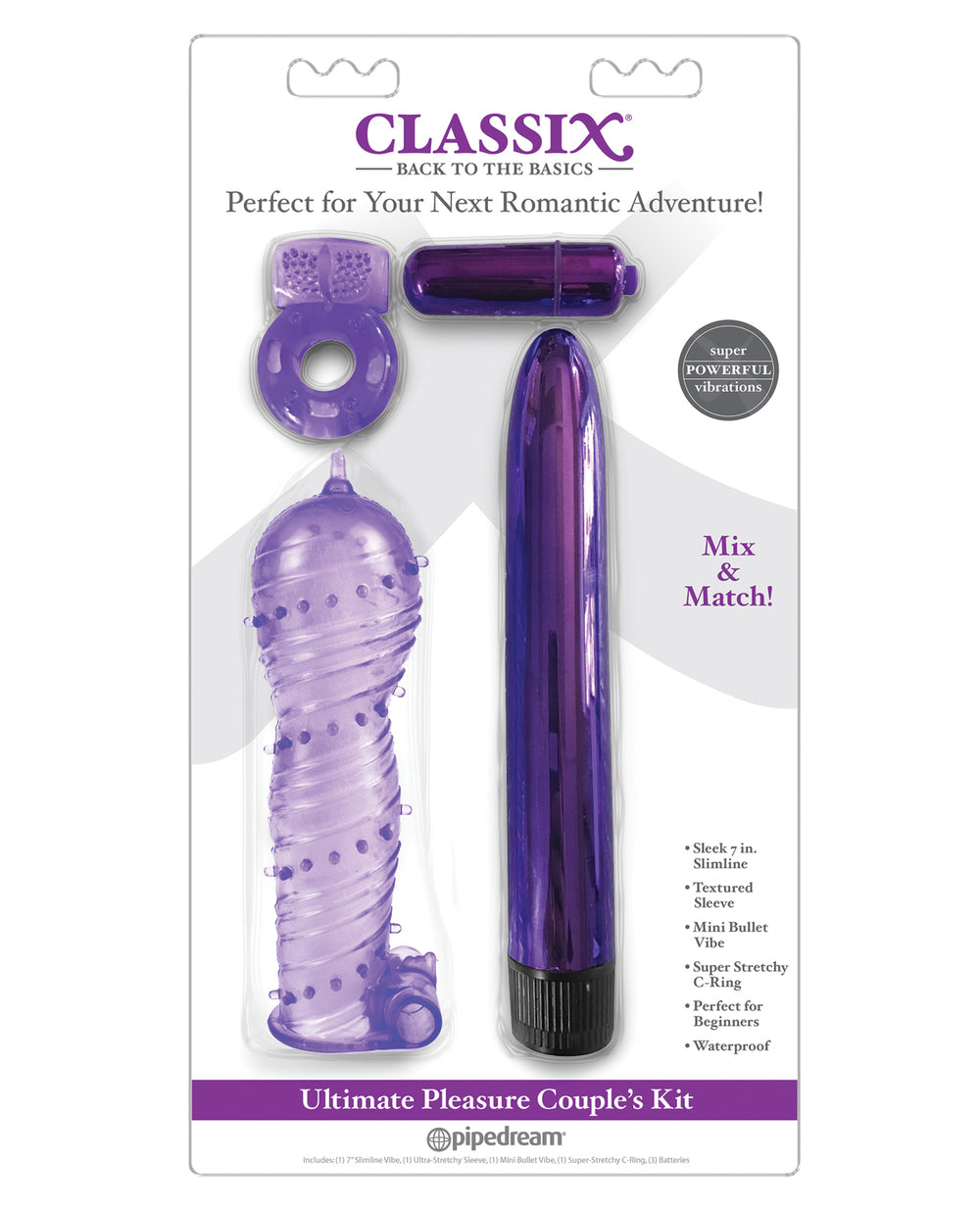 Classix Classix Ultimate Pleasure Couples Kit - Purple