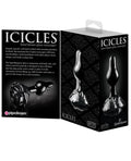 Icicles Icicles No. 77 Hand Blown Glass Rose Butt Plug - Black - Image 2