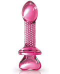 Icicles Icicles No. 82 Hand Blown Glass Butt Plug - Ribbed/Pink - Image 2