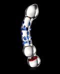 Icicles Icicles No. 18 Hand Blown Glass Massager - Clear w/Blue Knobs - Image 4
