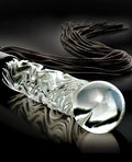Icicles Icicles No. 38 Hand Blown Glass Handled Whip - Clear - Image 5