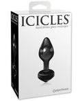 Icicles Icicles No. 44 Hand Blown Glass Butt Plug - Black