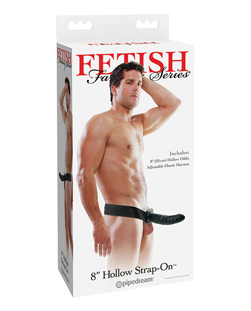 Not Regular Toys Fetish Fantasy Series 8" Hollow Strap On - Black
