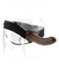 Fetish Fantasy Series Fetish Fantasy Series 8" Hollow Strap On - Brown - Image 3
