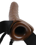 Fetish Fantasy Series Fetish Fantasy Series 8" Hollow Strap On - Brown - Image 5