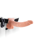 Fetish Fantasy Series Fetish Fantasy Series 9" Vibrating Hollow Strap On w/Balls - Flesh - Image 2