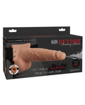 Fetish Fantasy Series Fetish Fantasy Series 7.5" Hollow Squirting Strap On w/Balls - Flesh