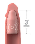 Fantasy X-tensions Fantasy X-tensions Elite 9" Sleeve Vibrating 3" Plug w/Remote - Light - Image 3