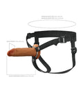 Fantasy X-tensions Fantasy X-tensions Elite 6" Silicone Hollow Strap-on w/Harness - Brown - Image 4
