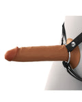 Fantasy X-tensions Fantasy X-tensions Elite 7" Silicone Hollow Strap-on - Brown