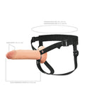 Fantasy X-tensions Fantasy X-Tensions Elite 8" Silicone Hollow Strap-on w/Harness - Light - Image 4