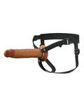 Fantasy X-tensions Fantasy X-Tensions Elite 9" Silicone Hallow Strap-On Dual Density - Brown - Image 4