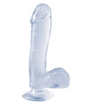 Basix Rubber Works Basix Rubber Works 7.5" Dong w/Suction Cup - Clear - Image 2