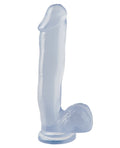 Basix Rubber Works Basix Rubber Works 12" Dong w/Suction Cup - Clear - Image 2