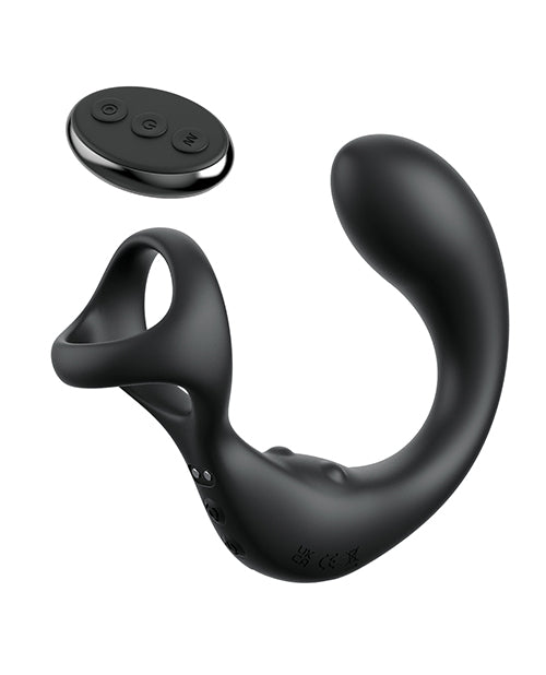 Anal Fantasy Elite Collection Anal Fantasy Elite Ass-Gasm Taint-Alizer P-Spot Vibrator - Black