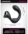 Anal Fantasy Elite Collection Anal Fantasy Elite Ass-Gasm Taint-Alizer P-Spot Vibrator - Black - Image 3