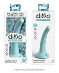 Dillio Dillio Platinum 5" Curious Five Silicone Dildo - Teal - Image 5