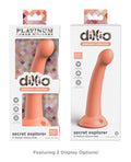 Dillio Dillio Platinum 6" Secret Explorer Silicone Dildo - Peach - Image 5