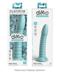 Dillio Dillio Platinum 7" Wild Thing Silicone Dildo - Teal - Image 5