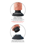King Cock King Cock 6" Vibrating Cock - Flesh - Image 4