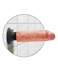 King Cock King Cock 6" Vibrating Cock - Flesh - Image 5