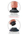 King Cock King Cock 7" Vibrating Cock - Flesh - Image 4