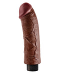King Cock King Cock 8" Vibrating Cock - Brown - Image 4