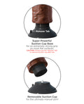 King Cock King Cock 8" Vibrating Cock - Brown - Image 2