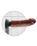 King Cock King Cock 8" Vibrating Cock - Brown - Image 5