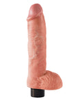 King Cock King Cock 10" Vibrating Cock w/Balls - Flesh - Image 3