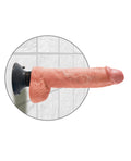 King Cock King Cock 10" Vibrating Cock w/Balls - Flesh - Image 5