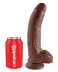 King Cock King Cock 9" Cock w/Balls - Brown - Image 3