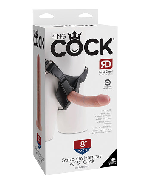 King Cock King Cock Strap-On Harness w/8" Cock - Flesh