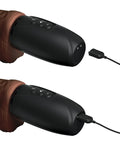 King Cock King Cock Plus Thrusting, Warming & Vibrating 7.5" Triple Threat Dong - Brown - Image 5