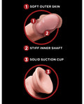 King Cock King Cock Plus 6" Triple Density Cock w/Swinging Balls - Ivory - Image 5
