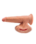 King Cock King Cock Plus 7" Triple Density Cock w/Swinging Balls - Tan - Image 3