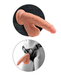 King Cock King Cock Plus 7" Triple Density Cock w/Swinging Balls - Tan - Image 4
