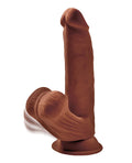 King Cock King Cock Plus 8" Triple Density Cock w/Swinging Balls - Brown - Image 2