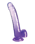 King Cock King Cock Clear 9" Cock w/Balls - Purple - Image 2