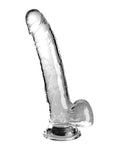 King Cock King Cock Clear 9" Cock w/Balls - Clear - Image 2